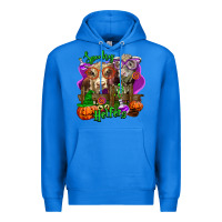 True Royal spooky halloween cows Premium Hoodie - LillyAllenDesigns