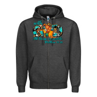 Charcoal Heather with god all things are possible. cross Zipper Hoodie - AdoDesignShop