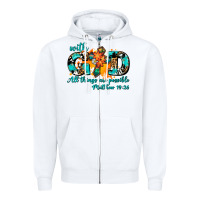 White with god all things are possible. cross Zipper Hoodie - AdoDesignShop