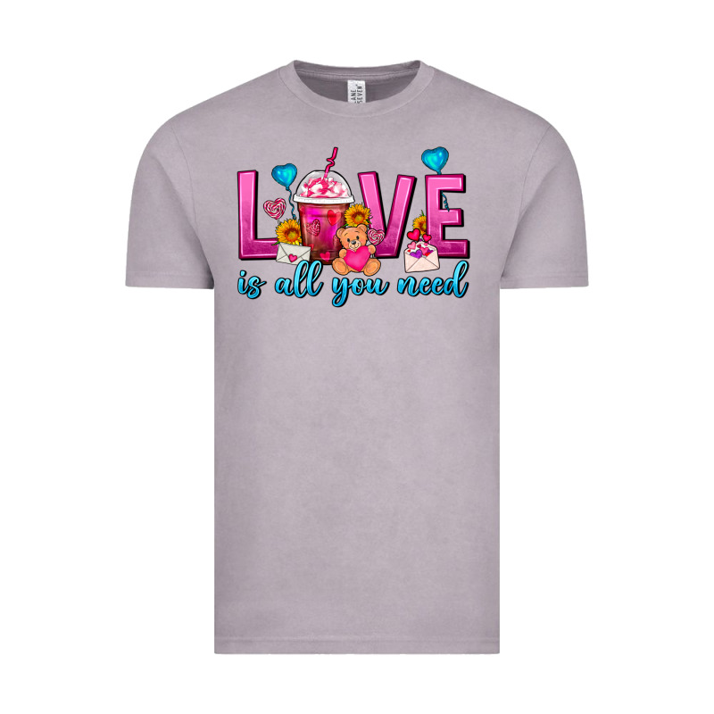 Love Is All You Need Valentines Day Frappe Coffee Vintage Tee by FaDigitalArtStudio | Teevron