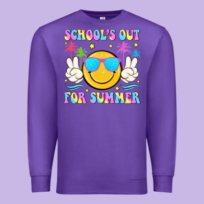 School's Out For Summer Premium Sweatshirt Designed By Jahusdesignshop