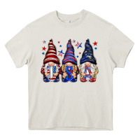 Cream USA gnomies 4th of july Heavy Core Tee - HowdyJamesFarm