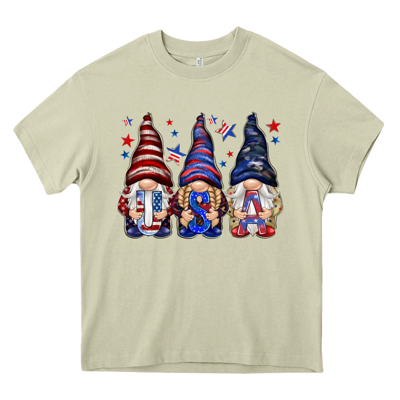 Usa Gnomies 4th Of July Heavy Core Tee by HowdyJamesFarm | Teevron