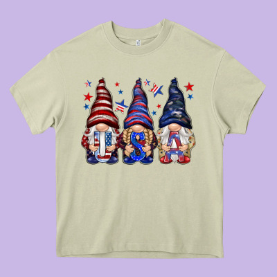 Usa Gnomies 4th Of July Heavy Core Tee Designed By Howdyjamesfarm