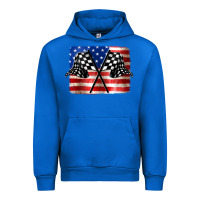 Cobalt American Racing Flag Urban Hoodie - JahusDesignShop