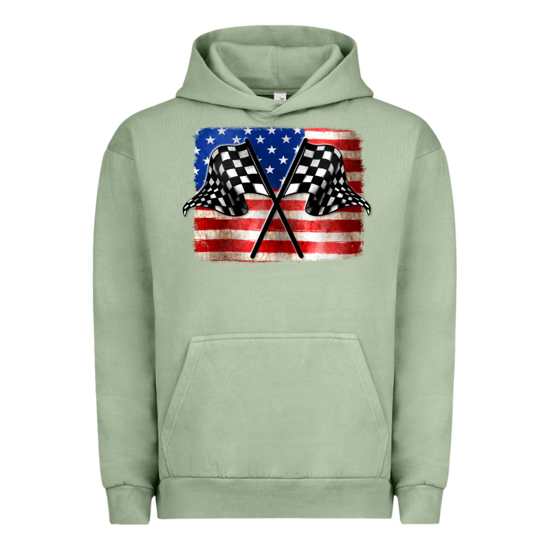 American Racing Flag Urban Hoodie by JahusDesignShop | Teevron