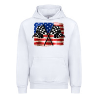 White American Racing Flag Urban Hoodie - JahusDesignShop