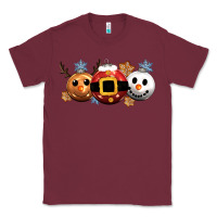 Burgundy christmas Classic Tee - CowGirlArtShop