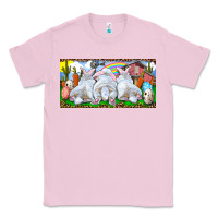 Bubblegum Pink Easter Bunnies Classic Tee - RanaPortraitStore