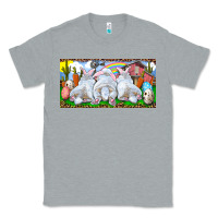 Heather Grey Easter Bunnies Classic Tee - RanaPortraitStore