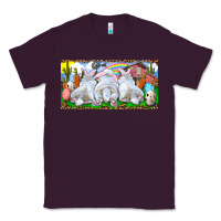 Plum Easter Bunnies Classic Tee - RanaPortraitStore