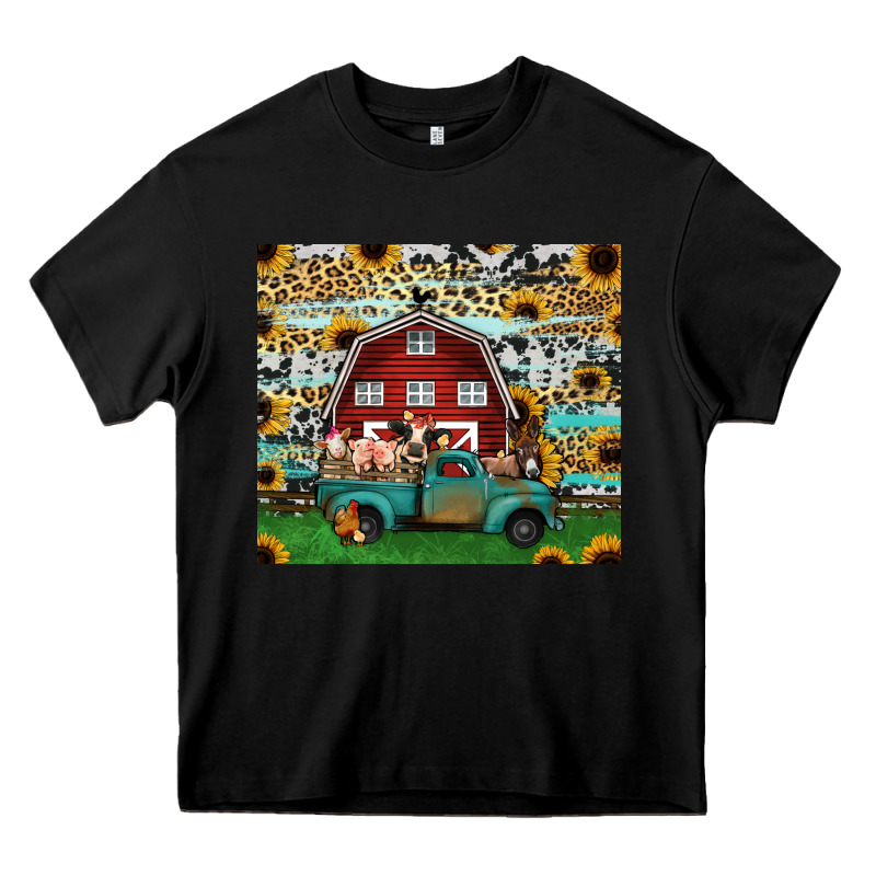 Farm Animals Red Barn Tumbler 20oz Heavy Core Tee by Jasminsmagicworld | Teevron