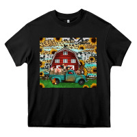 Black farm animals red barn tumbler 20oz Heavy Core Tee - Jasminsmagicworld