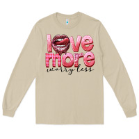 Mushroom love more worry less Long Sleeve Tee - FaDigitalArtStudio