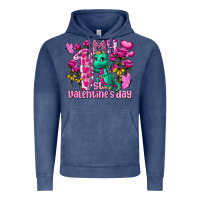 Vintage Denim my first valentine's day dragon Vintage Hoodie - FaDigitalArtStudio