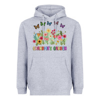 Heather Grey grandma garden birth month flower Heavyweight Hoodie - JahusDesignShop