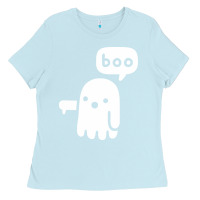 Baby Blue ghost of disapproval Ladies Tee - artisFamous
