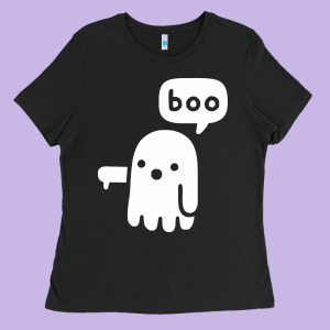 Ghost Of Disapproval Ladies Tee Designed By Artisfamous