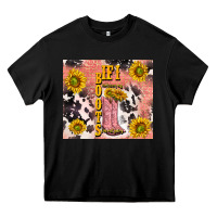 Black cowgirl boots sunflower Heavy Core Tee - TumblerDesignByShophia
