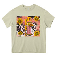 Cowgirl Boots Sunflower Heavy Core Tee | Teevron