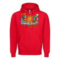 Red with god all things are possible summer Zipper Hoodie - AdoDesignShop
