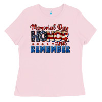Memorial Day Honor And Remember 4th Of July Ladies Tee | Teevron