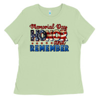 Matcha Memorial day honor and remember 4th of july Ladies Tee - CowGirlArtShop