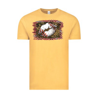 Vintage Mustard Baseball Lips Vintage Tee - Jasminsmagicworld