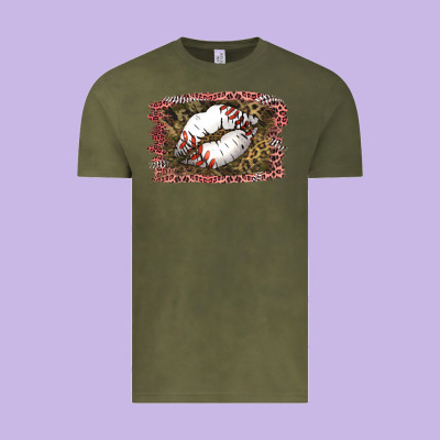 Baseball Lips Vintage Tee Designed By Jasminsmagicworld