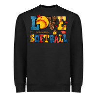 Black love softball Heavyweight Sweatshirt - AdoDesignShop