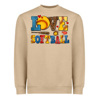 Mushroom love softball Heavyweight Sweatshirt - AdoDesignShop