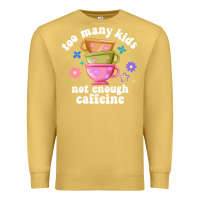 Antique Gold too many kids not enough caffeine Premium Sweatshirt - JahusDesignShop