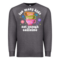 Charcoal Heather too many kids not enough caffeine Premium Sweatshirt - JahusDesignShop