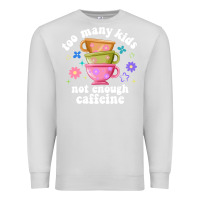 Dove Grey too many kids not enough caffeine Premium Sweatshirt - JahusDesignShop