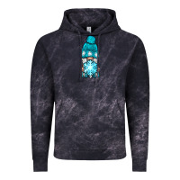Cloud Black winter gnome with snowflake Vintage Hoodie - BundleAndBundleShop