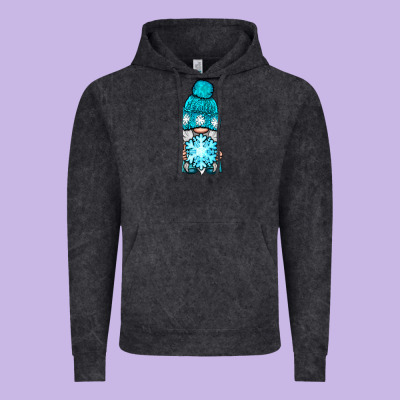 Winter Gnome With Snowflake Vintage Hoodie Designed By Bundleandbundleshop