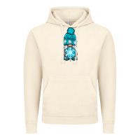 Vintage Artic winter gnome with snowflake Vintage Hoodie - BundleAndBundleShop