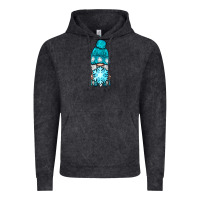 Vintage Black winter gnome with snowflake Vintage Hoodie - BundleAndBundleShop