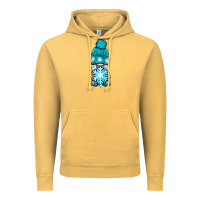 Vintage Mustard winter gnome with snowflake Vintage Hoodie - BundleAndBundleShop