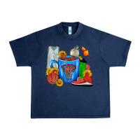 Navy Basketball Coffee cup Urban Heavy Tee - FaDigitalArtStudio