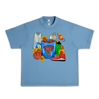 Pebble Blue Basketball Coffee cup Urban Heavy Tee - FaDigitalArtStudio