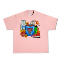 Salmon Basketball Coffee cup Urban Heavy Tee - FaDigitalArtStudio
