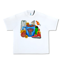 White Basketball Coffee cup Urban Heavy Tee - FaDigitalArtStudio