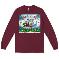 Burgundy let it snow tumbler Long Sleeve Tee - BundleAndBundleShop