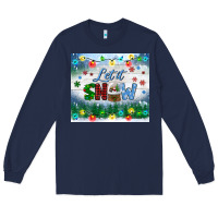 Navy let it snow tumbler Long Sleeve Tee - BundleAndBundleShop