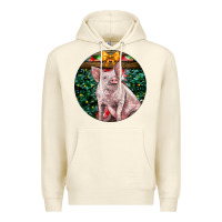 Sandshell christmas pig Premium Hoodie - LillyAllenDesigns