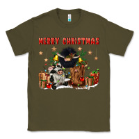Army Green merry christmas Classic Tee - CowGirlArtShop