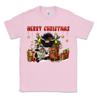 Bubblegum Pink merry christmas Classic Tee - CowGirlArtShop