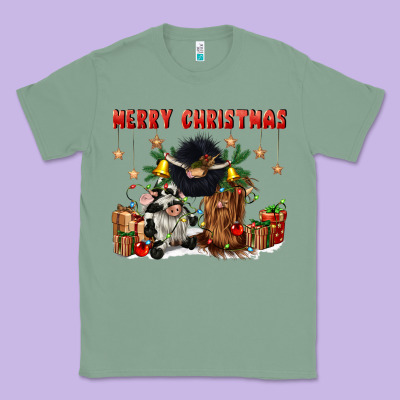 Merry Christmas Classic Tee Designed By Cowgirlartshop