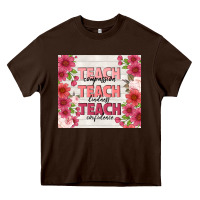 Chocolate Brown teacher life Heavy Core Tee - TumblerDesignByShophia